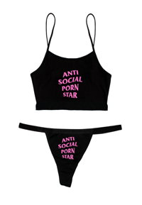 Image 2 of ANTI SOCIAL STAR SPAGHETTI STRAP TOP