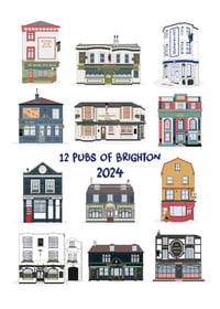 Image 1 of "12 Pubs of Brighton" 2024 calendar