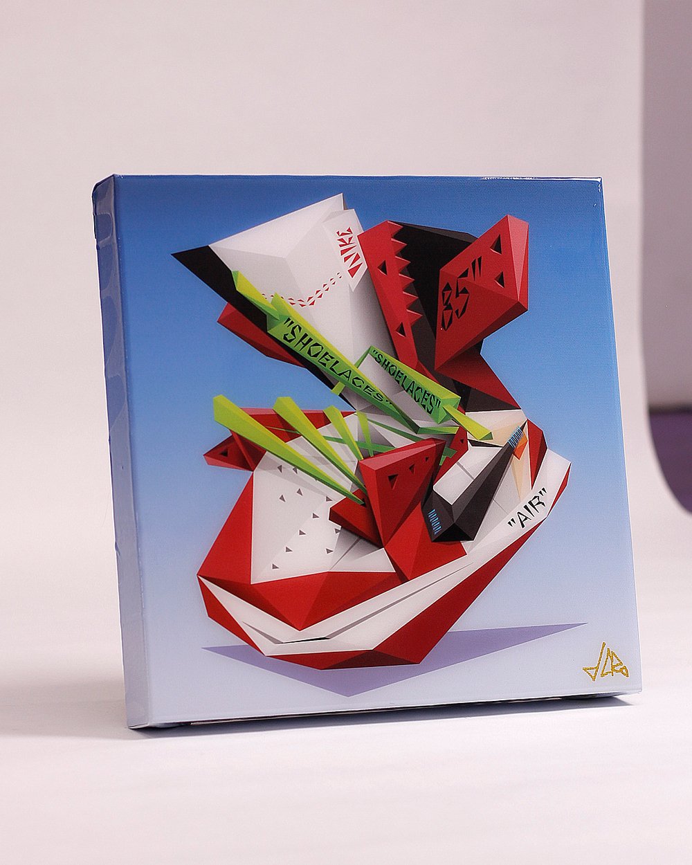 Image of 12 inch "V1RG1L" Canvas Print + Resin