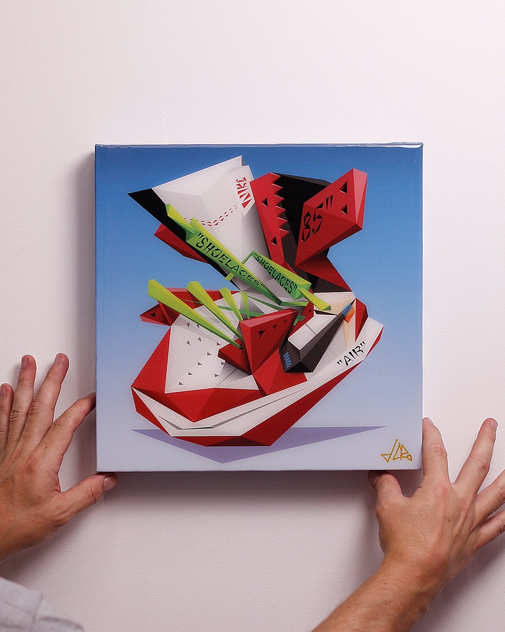 Image of 12 inch "V1RG1L" Canvas Print + Resin