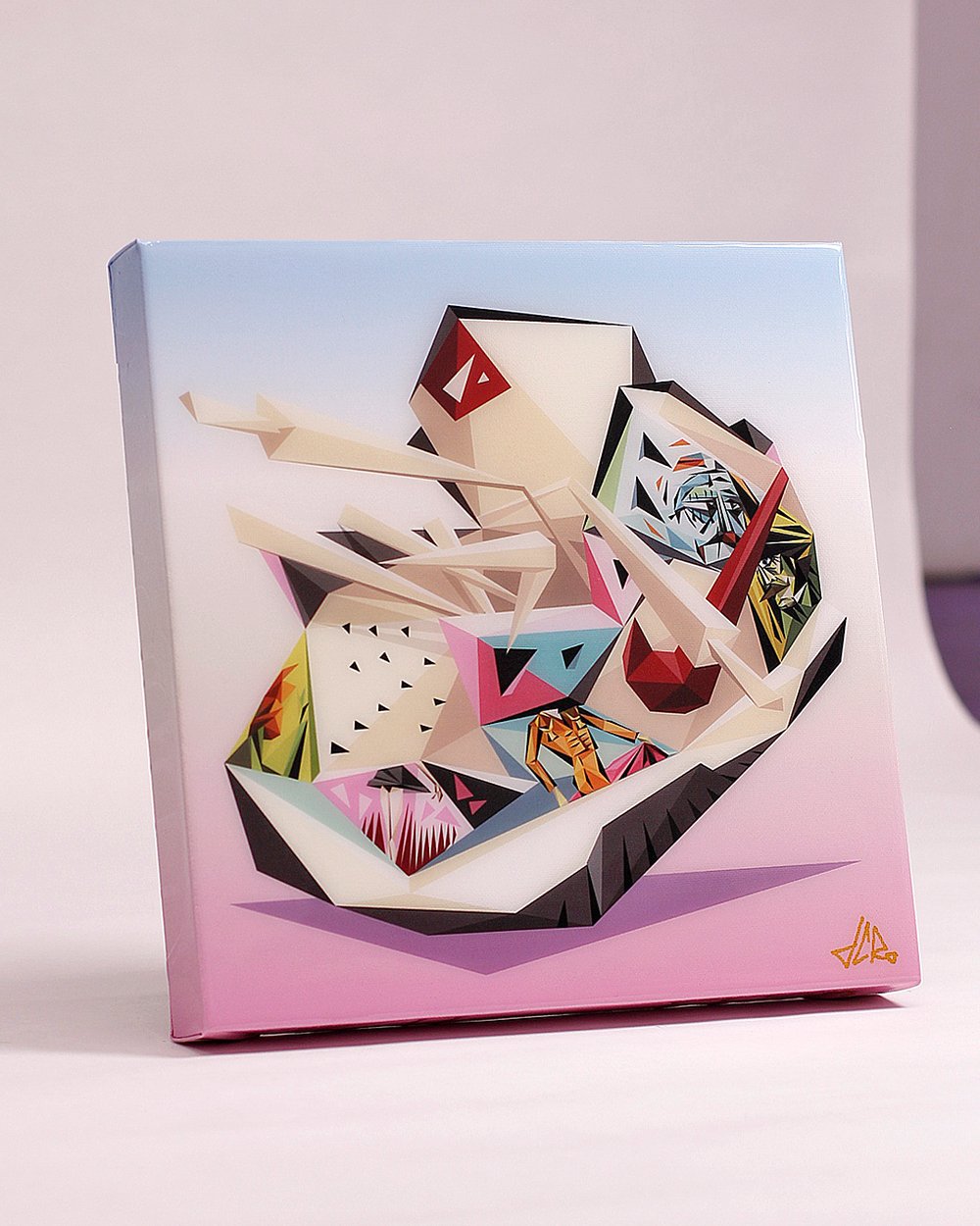 Image of 12 inch "Paris" Canvas Print + Resin