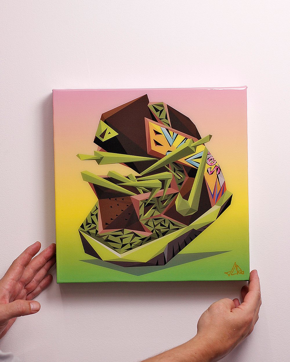 Image of 12 inch "DE LA Dunk" Canvas Print + Resin