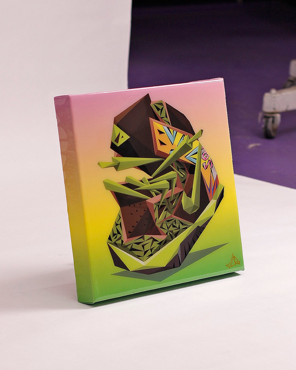 Image of 12 inch "DE LA Dunk" Canvas Print + Resin