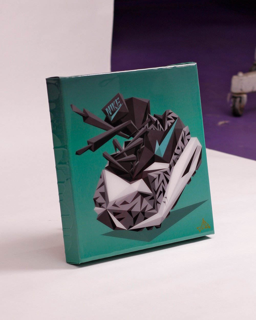 Image of 12 inch "AM Atmos" Canvas Print + Resin