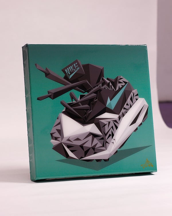 Image of 12 inch "AM Atmos" Canvas Print + Resin