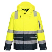 K8201 - Huski Hi-Vis Men's Shell Jacket Yellow/Navy