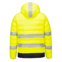 Image 2 of S548 - Hi-Vis Ultrasonic Heated Tunnel Jacket Yellow/Black