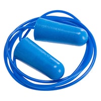 EP30 - Detectable Corded PU Foam Ear Plugs (200 pairs) Blue