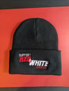 Support Red & White Akron Beanie 