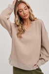 Thermal Waffle Pullover
