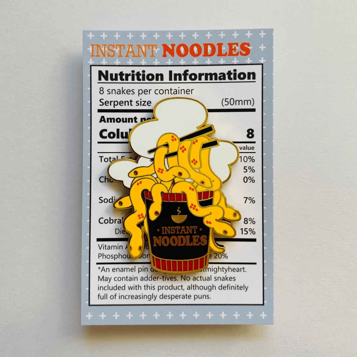 Image of [ORIGINAL] instant noodles enamel pin