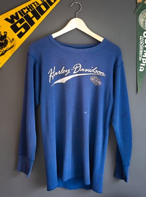 Image of Vintage 90s Harley Davidson Long Sleeve Waffle