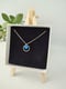 Image of Dainty Blue Disc Necklace