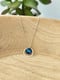 Image of Dainty Blue Disc Necklace