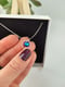 Image of Dainty Blue Disc Necklace