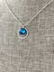 Image of Dainty Blue Disc Necklace