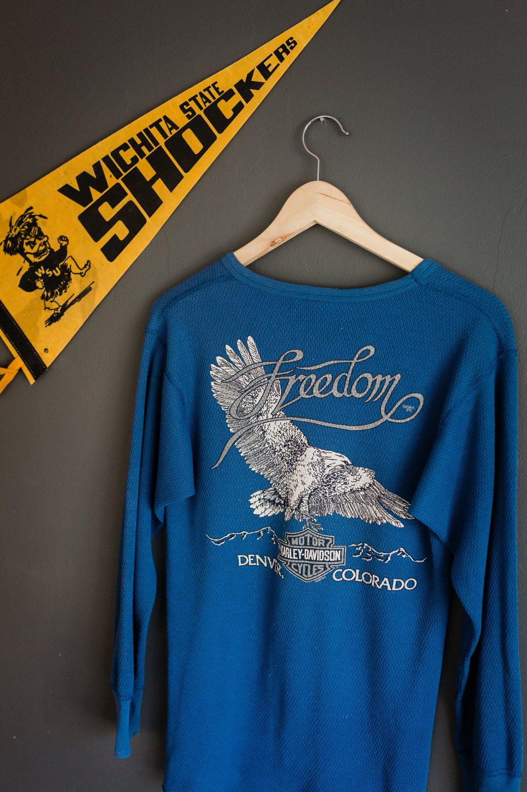 Vintage 90s Harley Davidson Long Sleeve Waffle | babecave