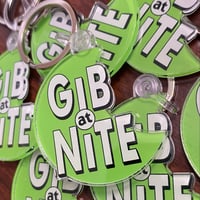 Image 2 of Gib at Nite keychain