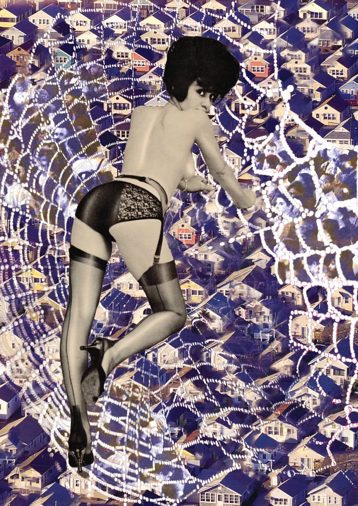 Image of Blue "Make Yourself At Home" A4 Print *Limited Edition*