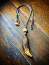 Cave Bear Tooth Necklace with Mammoth Ivory Bead
