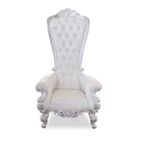 Image 2 of Sweetheart Throne Chairs (Silver & Gold)