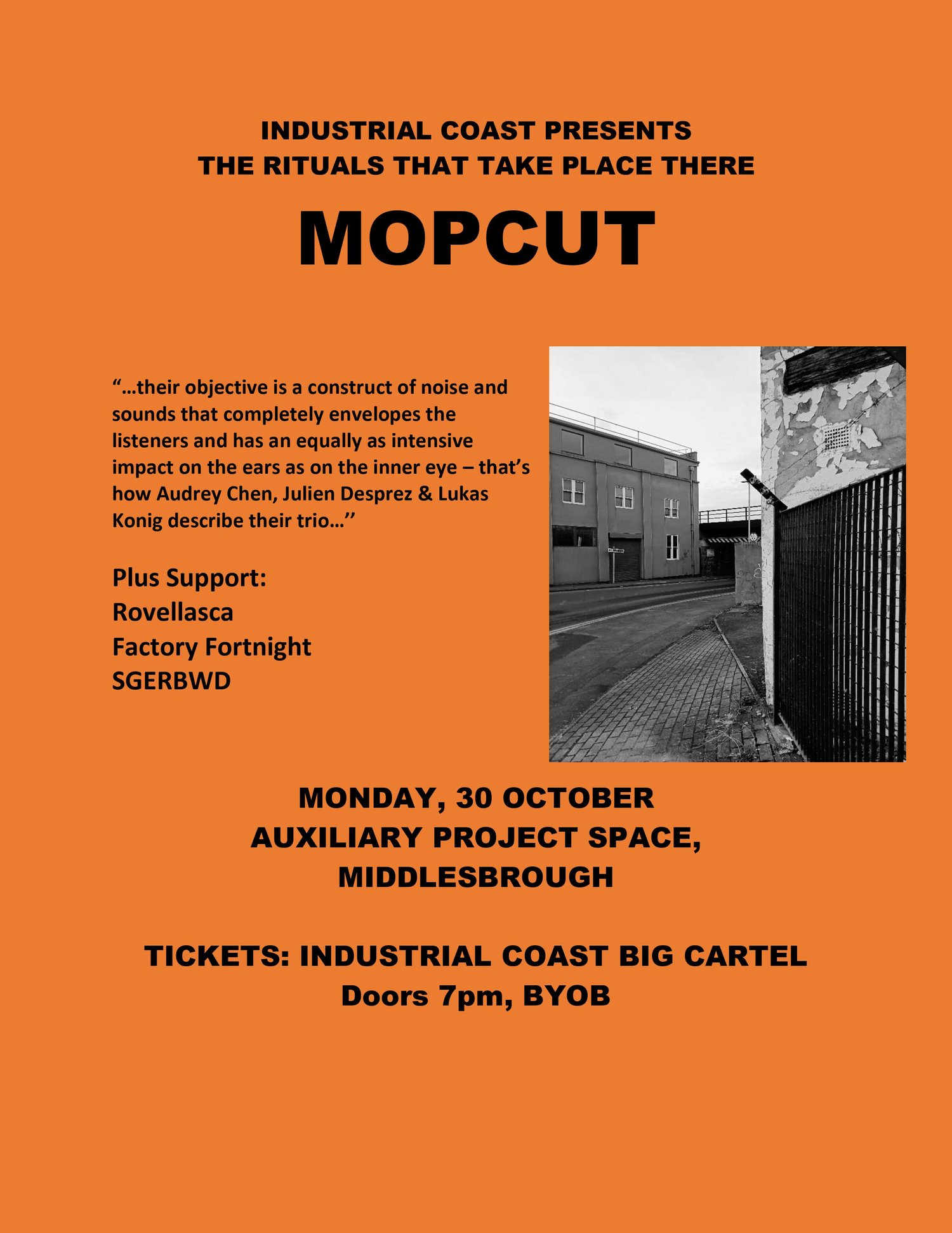 Image of MOPCUT - LIVE EVENT - MIDDLESBROUGH