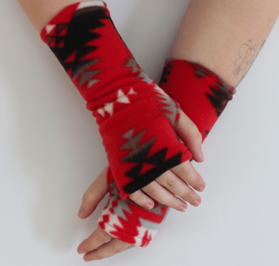 Image of Fleece Fingerless Gloves