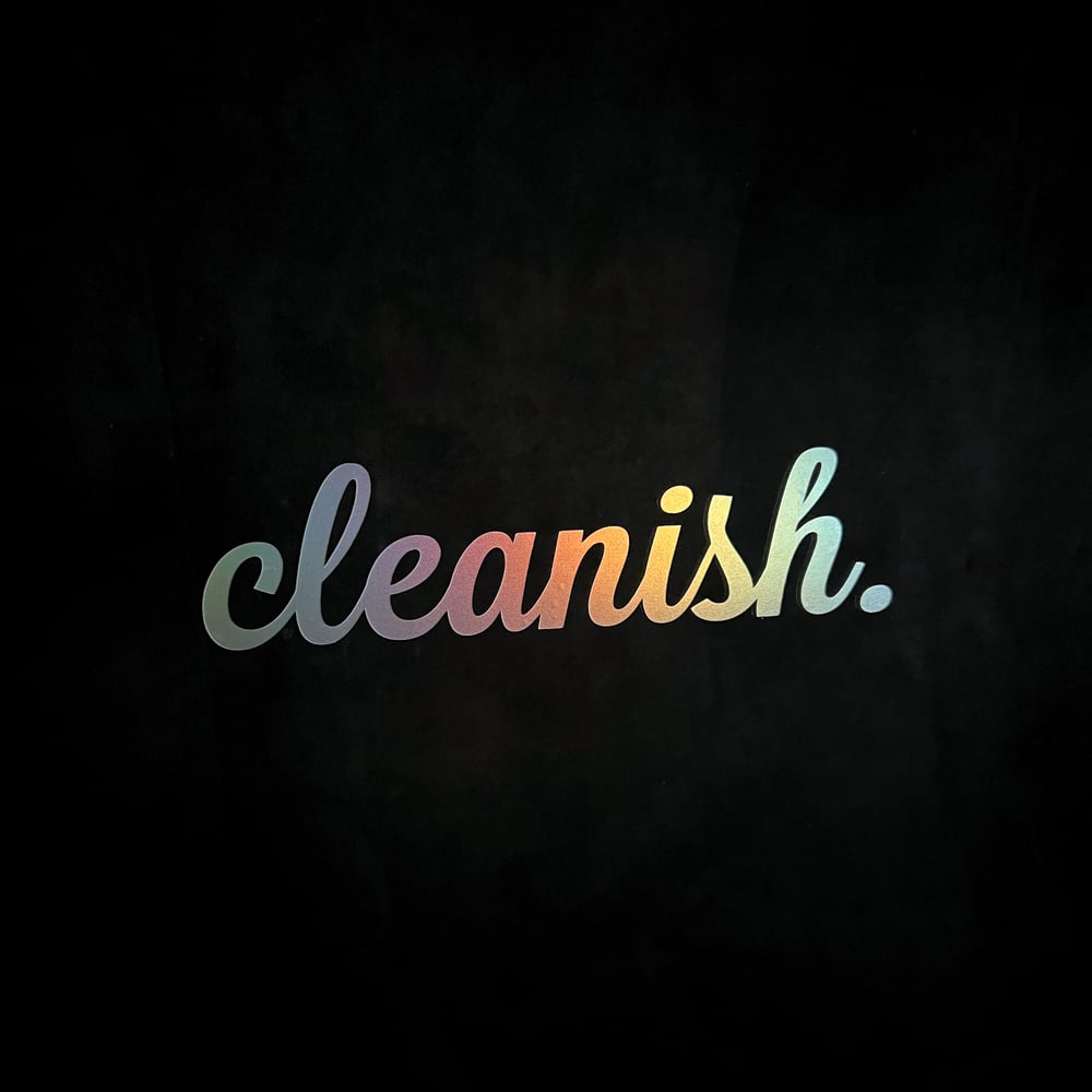 Cleanish Cursive [sticker] 