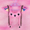 Warrior of Love suspenders *pink/black* ♡XS/S♡