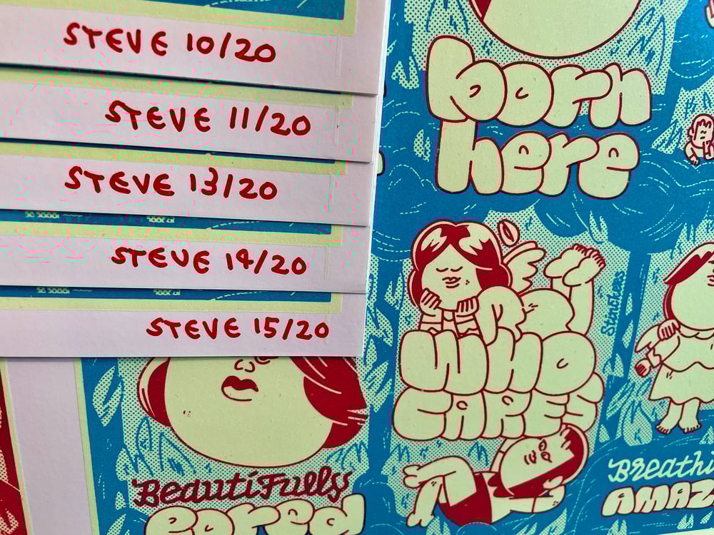 INNOCENT! by STEVE (2-up uncut production sheet)