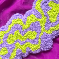 Image 2 of Slime and Purple Blob Tufted Wall Hanging