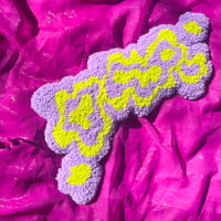 Image 1 of Slime and Purple Blob Tufted Wall Hanging