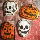 Image 3 of Skull and Pumpkin Ornaments 
