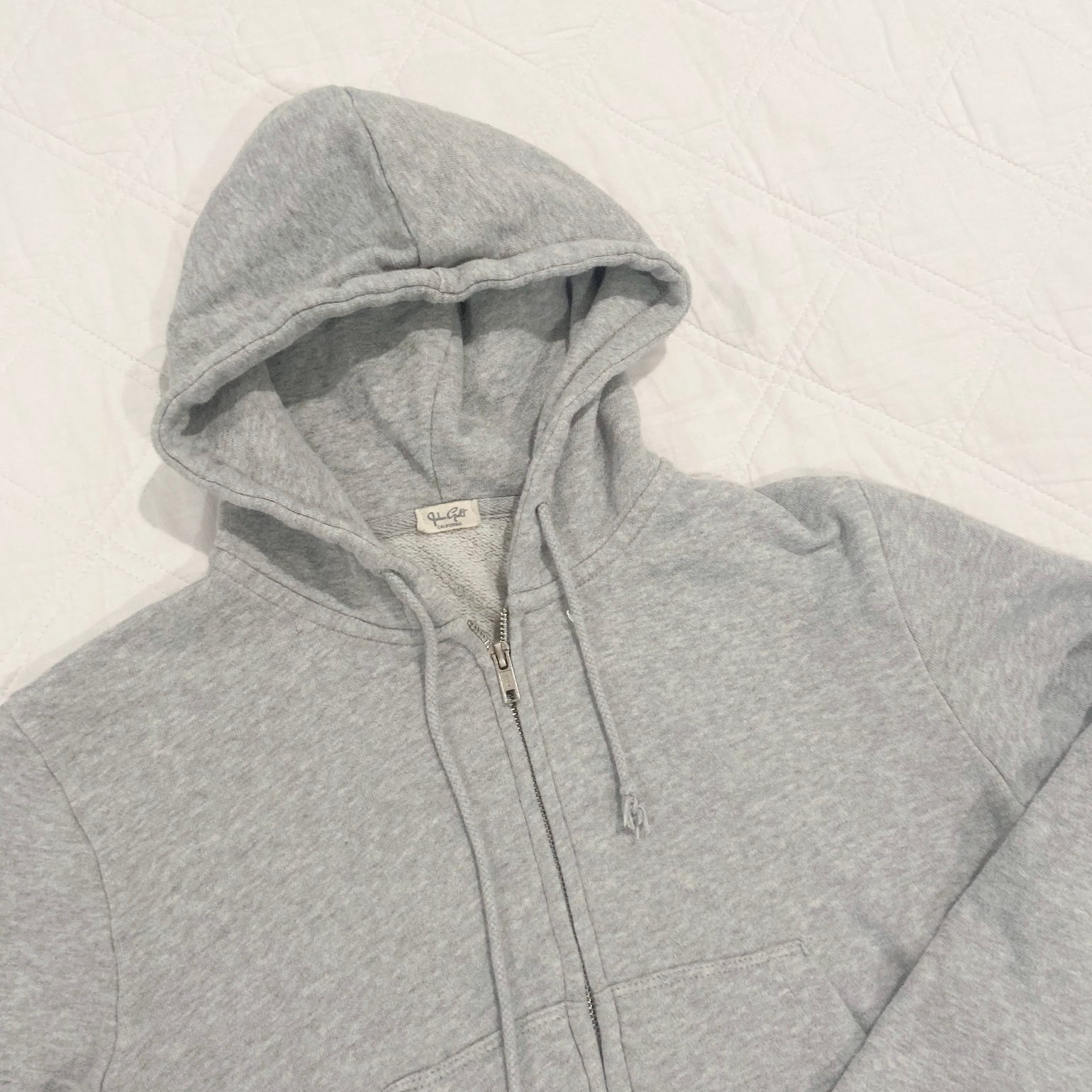 Image of Grey Zip-Up Sweatshirt