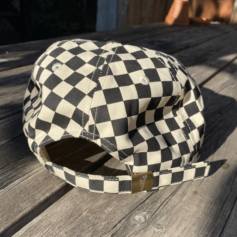 Racing checker cap