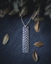 Scales Texture Vertical Necklace