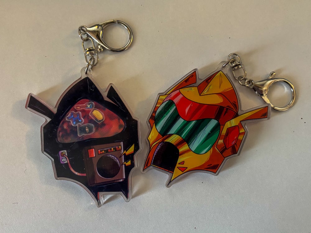 Image of Lord Phobos TWRP Shaker Keychain