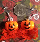 Image 2 of Pumpkin Earrings