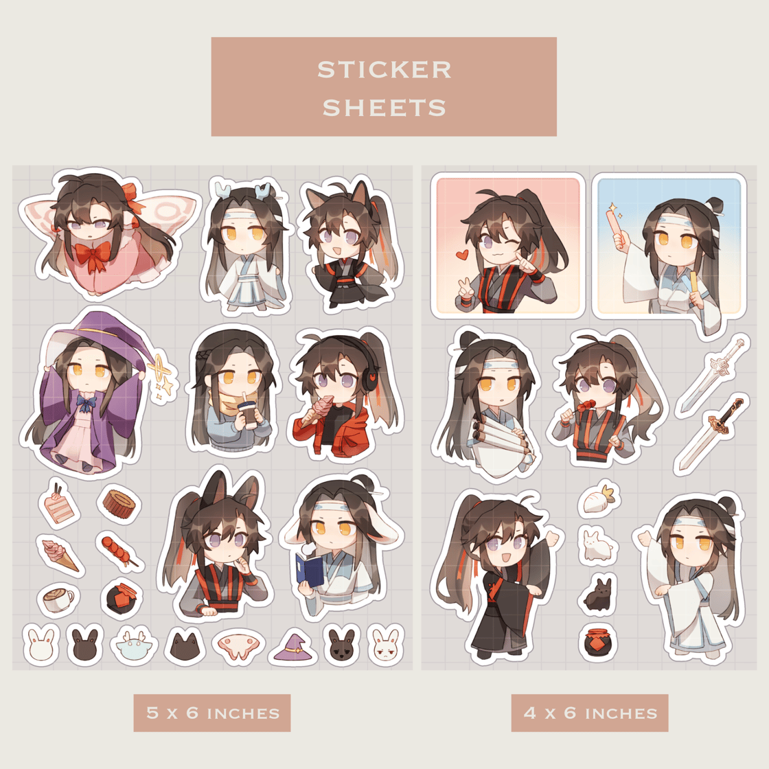 Image of Wangxian Chibi Stickers