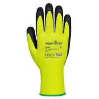 Image 2 of A340 - Hi-Vis Grip Glove - Latex Yellow