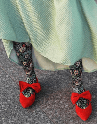 Image 2 of Strawberry Thief By William Morris Printed Art Tights