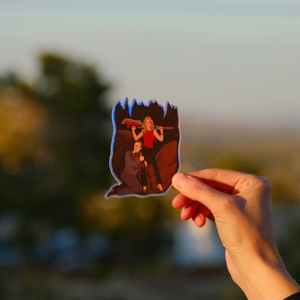 Image of Buffy & Giles Sticker
