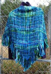 Image 2 of Mermaids Hand Woven Wool Shawl 