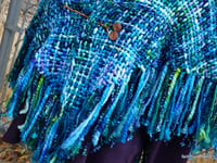 Image 3 of Mermaids Hand Woven Wool Shawl 