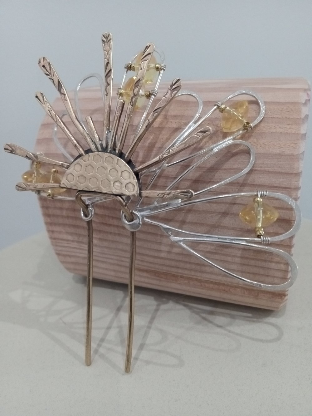 Image of Flower Sun hair pin 