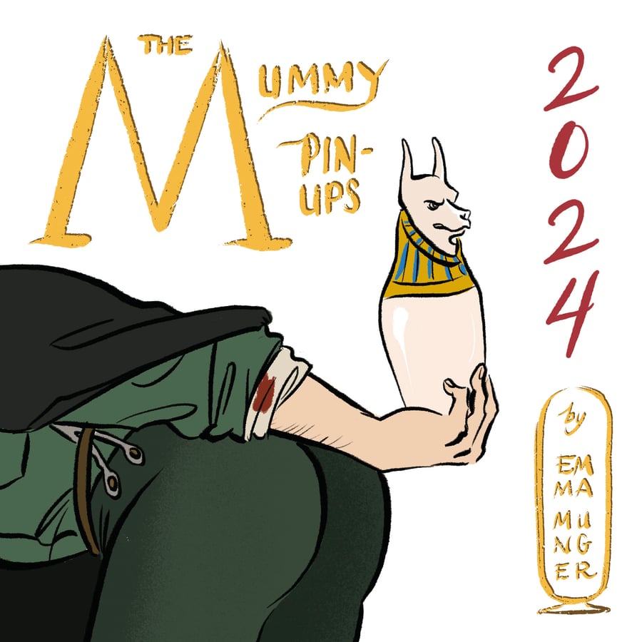 Image of The Mummy 2024 Mini Pin-Up Calendar 