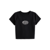 Web Logo Baby Tee - Black