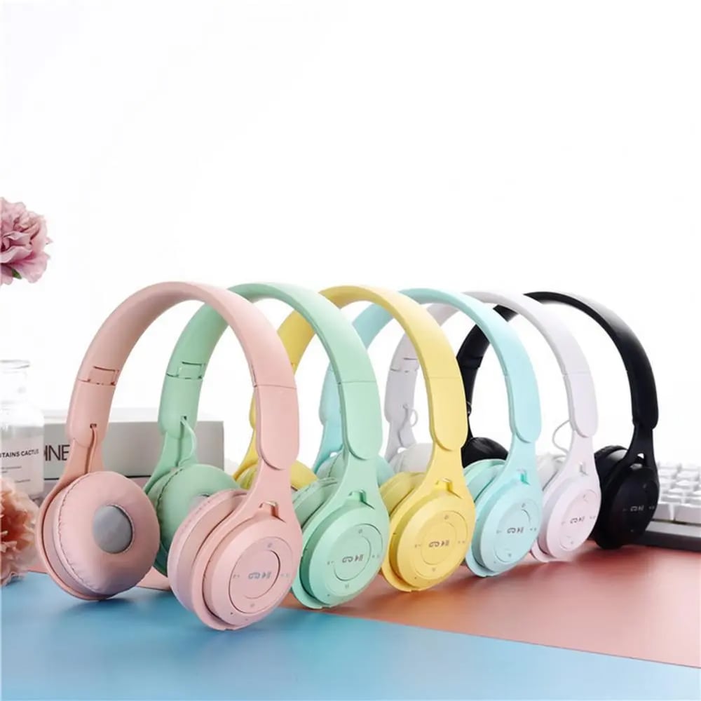 Macaron Headphones Kids Wireless Bluetooth