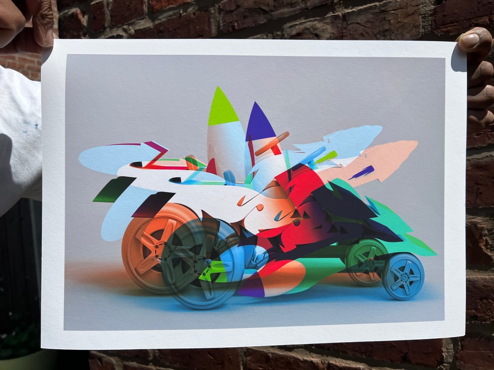 Image of  Seize Rocket Hotrod Car Multi Limited Edition Giclee Print Part 2