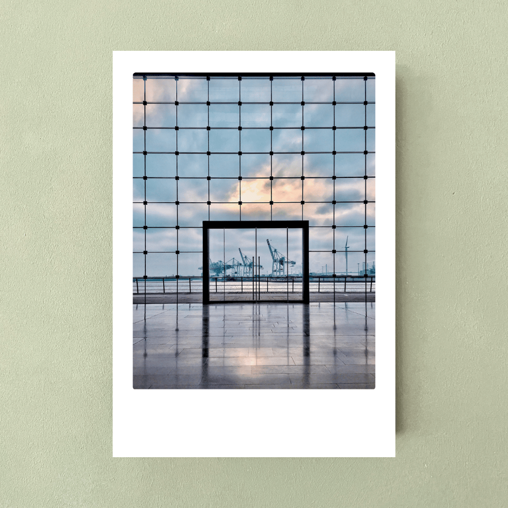Hamburg Foto-Print "Hafenfenster" (A4) inkl. Versand